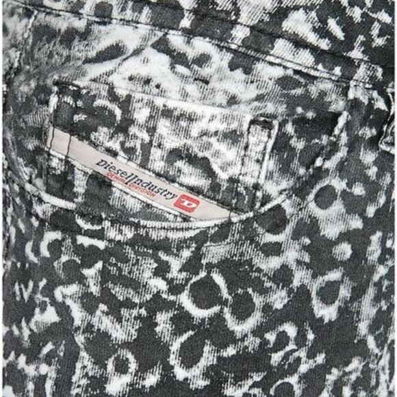 Diesel P MALPHAS E Skinny Corduroy Velveteen Pants Trousers Jeans Black 28 - Picture 3 of 10